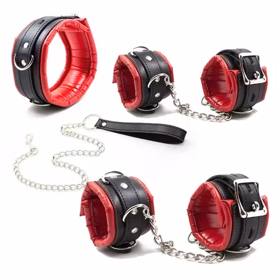 Manette per rilegatura in raso BDSM multi